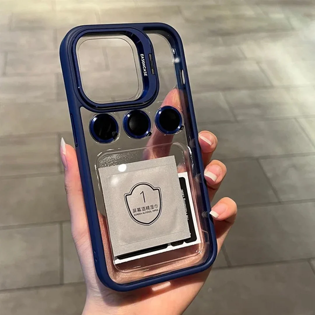 Luxury Camera Lens Flip Bracket Case - iPhone - Image 6