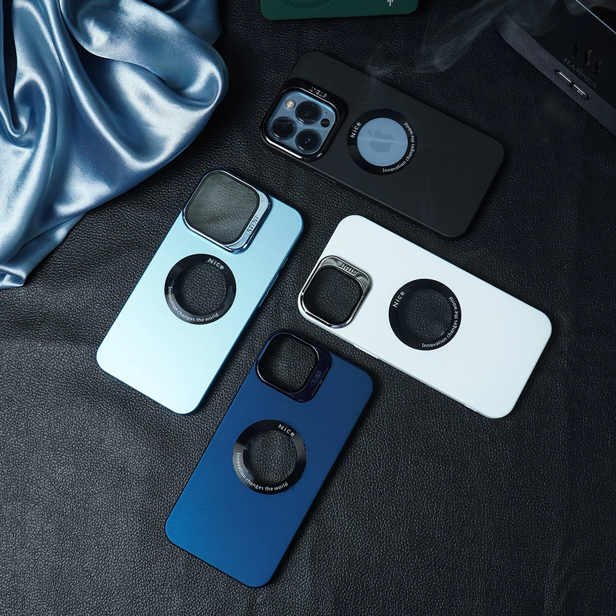 Luxury Camera Stand With Logo Cut Case - iPhone - Image 5