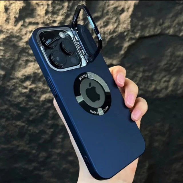 Luxury Camera Stand With Logo Cut Case - iPhone - Image 9