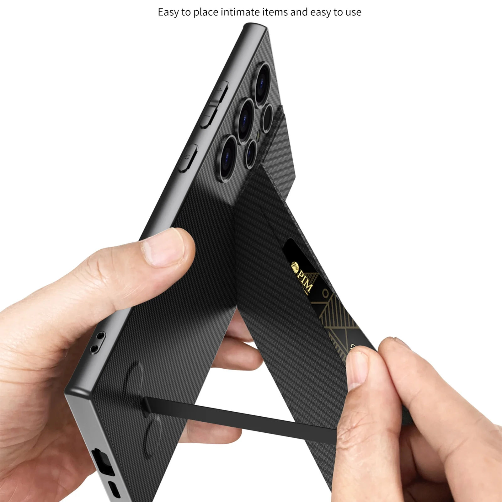 Luxury Magnetic Bracket Card Holder Case - Samsung - Image 4