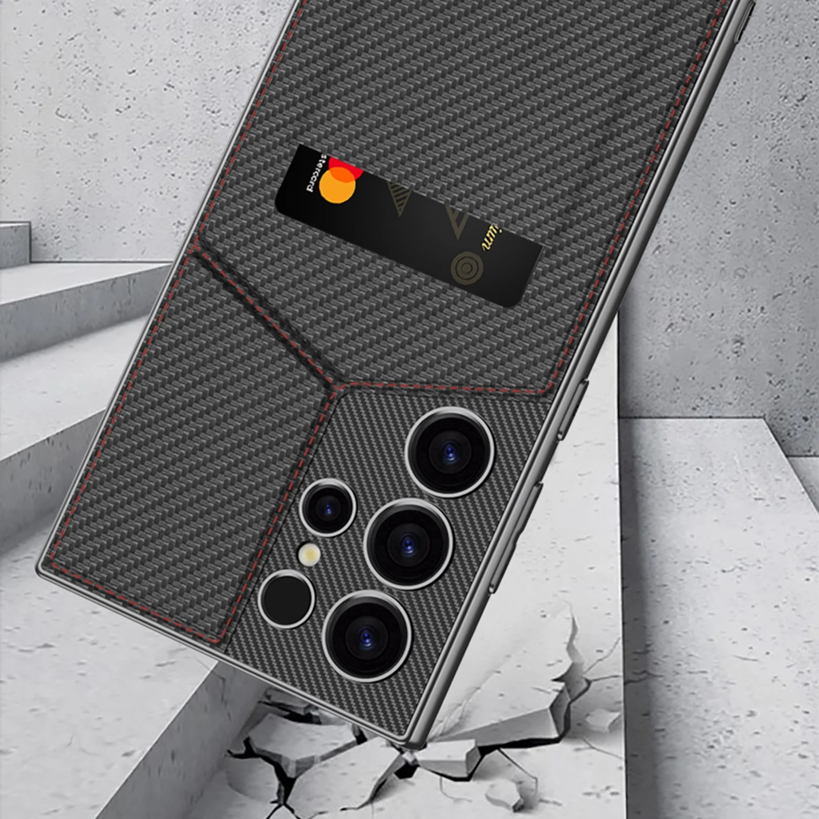 Luxury Magnetic Bracket Card Holder Case - Samsung - Image 7