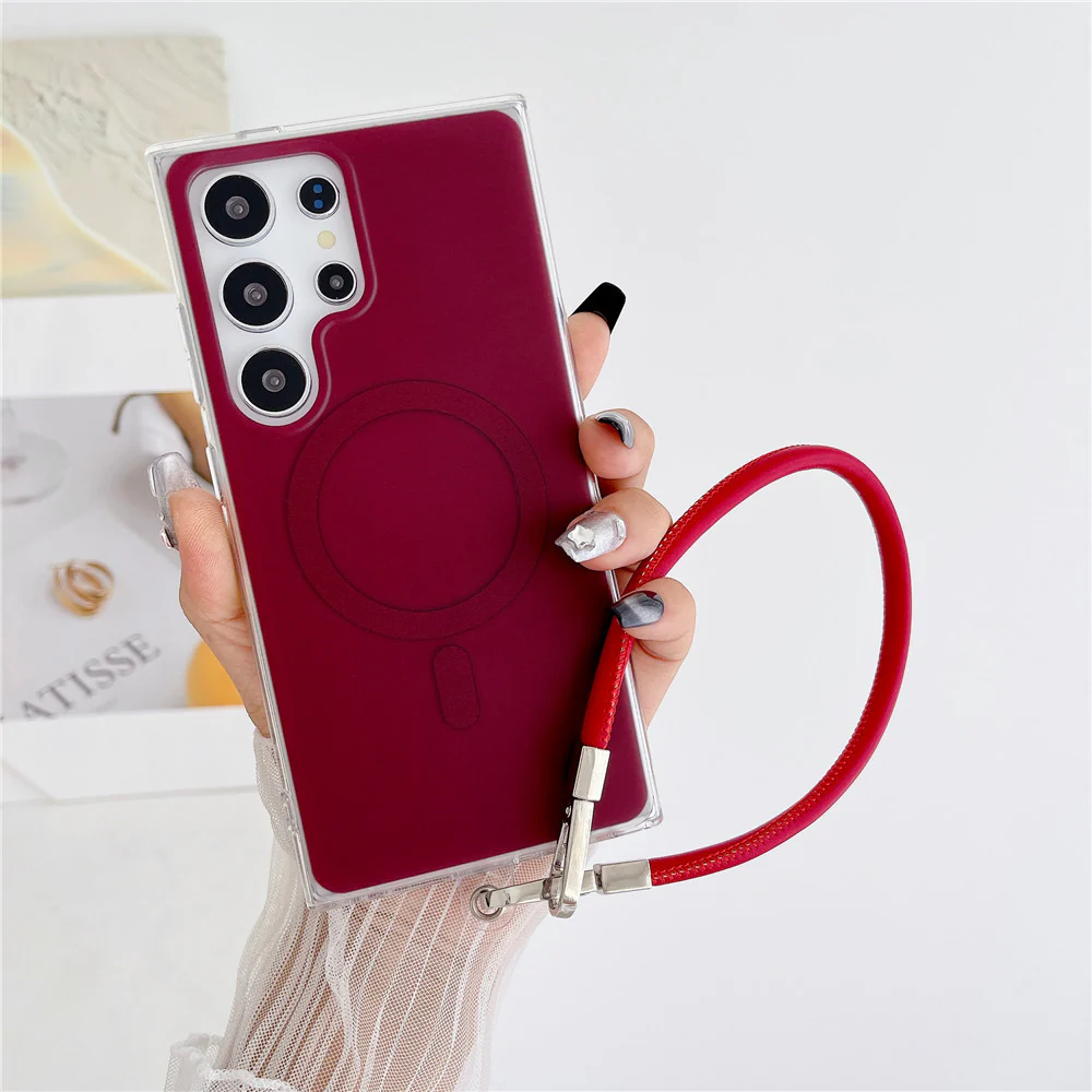 Luxury Magnetic Wrist Strap MagSafe Case - Samsung - Image 2