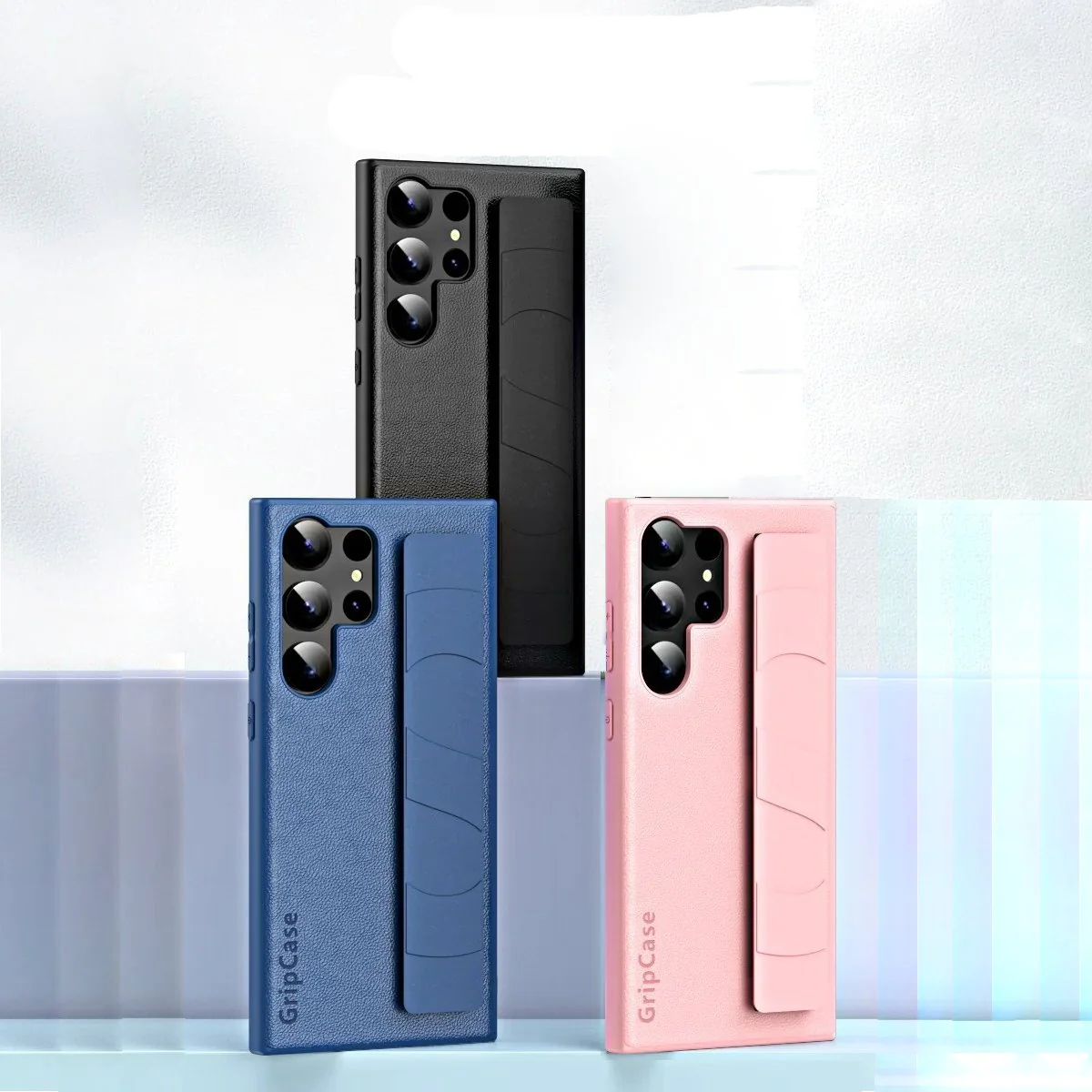 Luxury Plain PU Leather Wristband Case - Samsung - Image 4