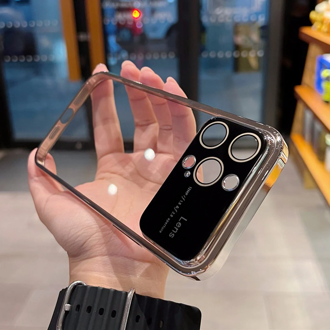 Luxury Plating Transparent Window Lens Case - iPhone - Image 3