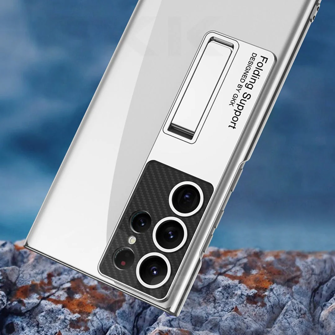 Luxury Ultra Clear Hybrid Stand Case - Samsung - Image 4
