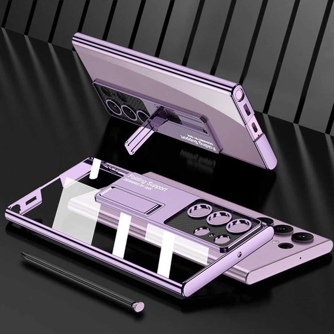 Luxury Ultra Clear Hybrid Stand Case - Samsung - Image 6