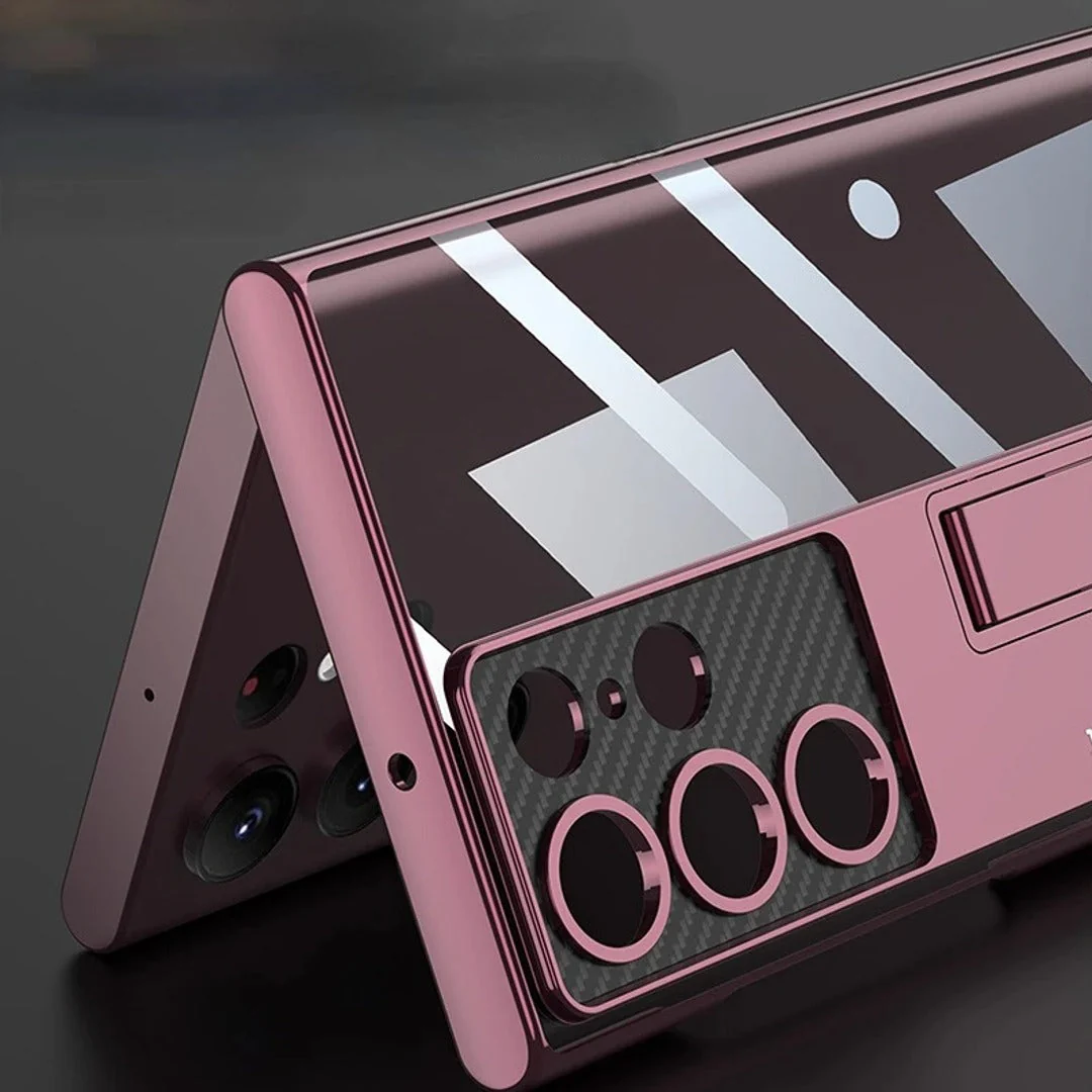 Luxury Ultra Clear Hybrid Stand Case - Samsung - Image 8