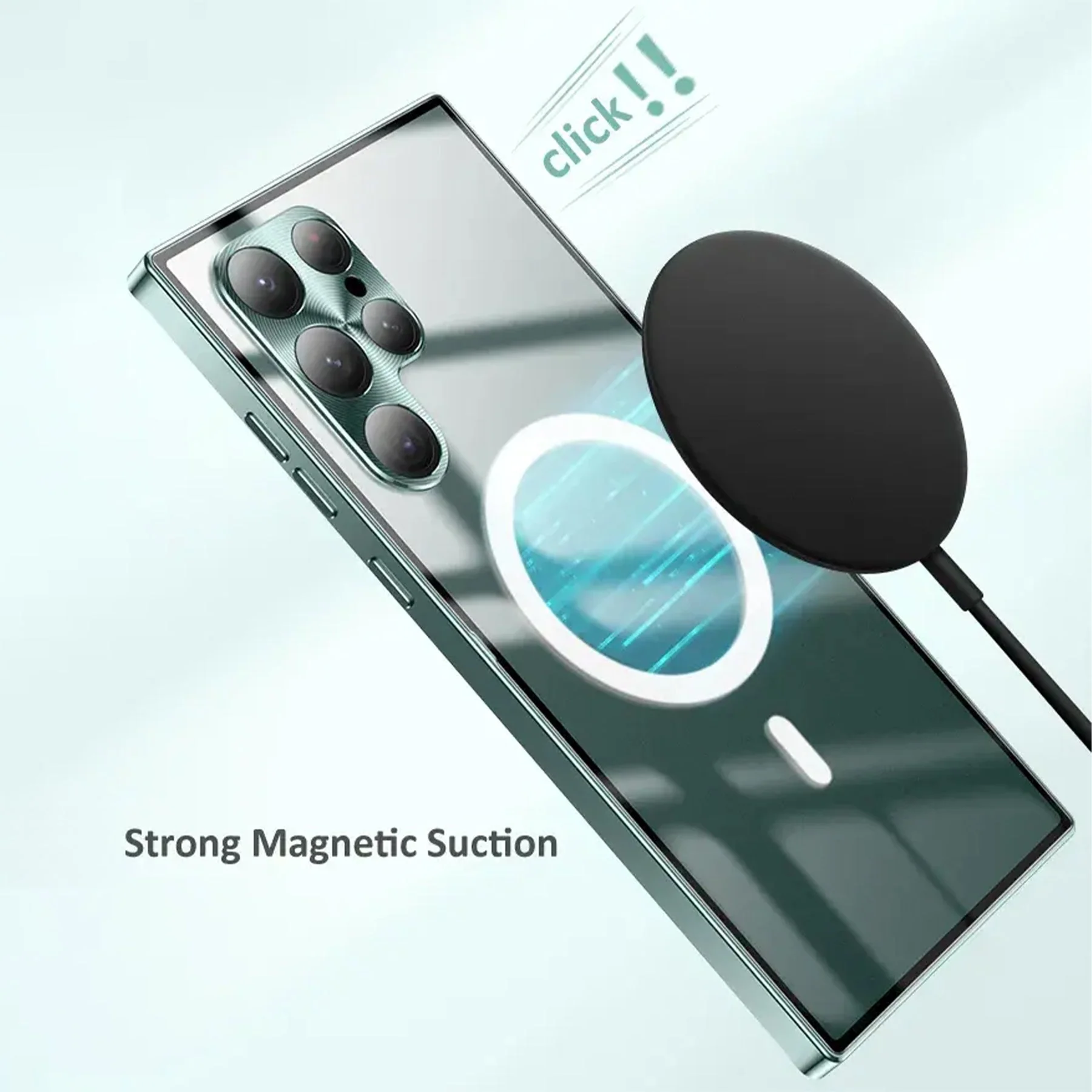 Luxury Ultra-Thin Magsafe Matte Metal Frame Case - Samsung - Image 12