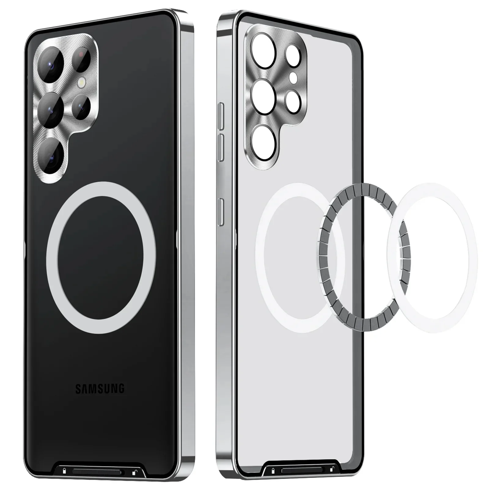 Luxury Ultra-Thin Magsafe Matte Metal Frame Case - Samsung - Image 16