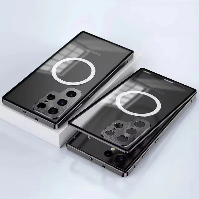 Luxury Ultra-Thin Magsafe Matte Metal Frame Case - Samsung - Image 23