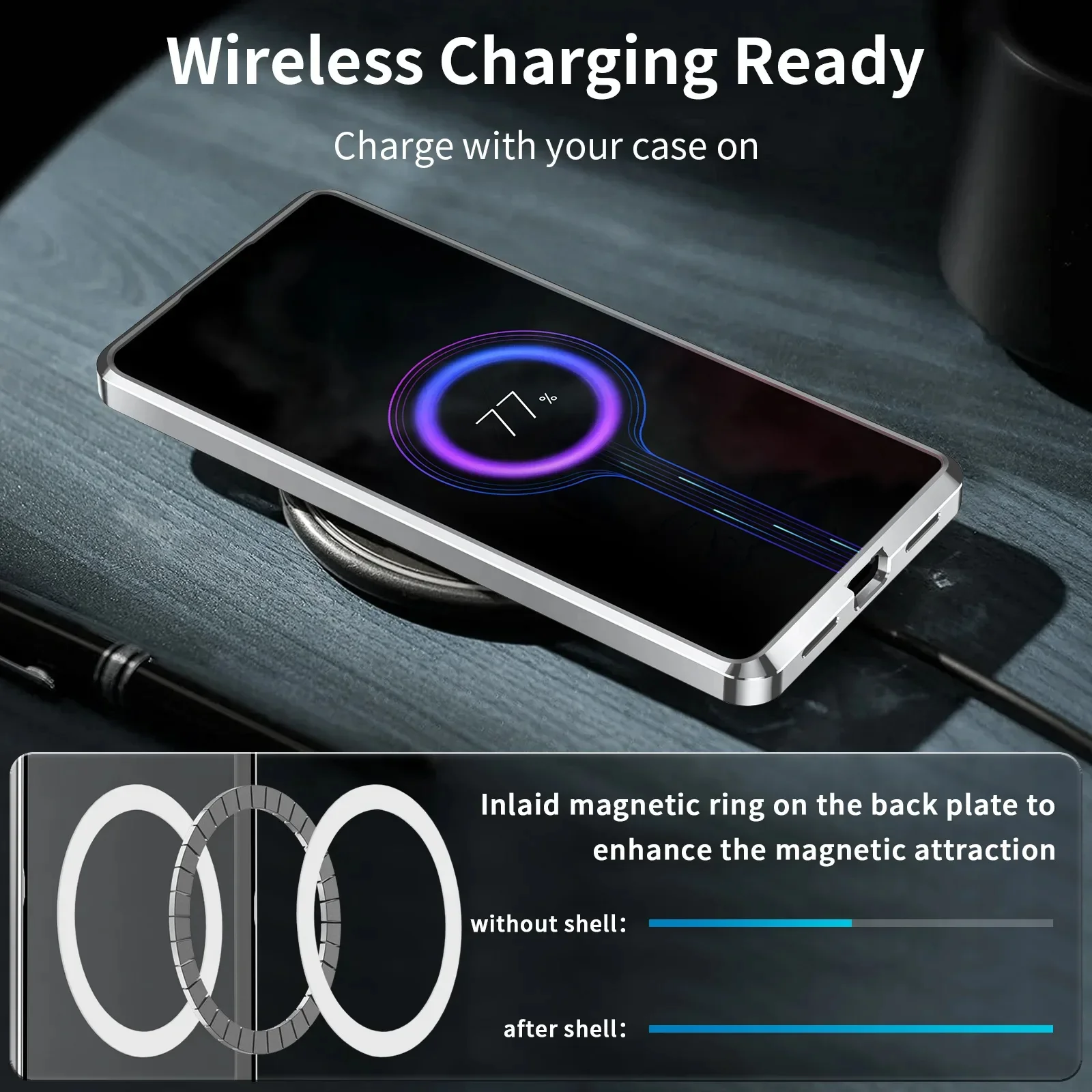 Luxury Ultra-Thin Magsafe Matte Metal Frame Case - Samsung - Image 26