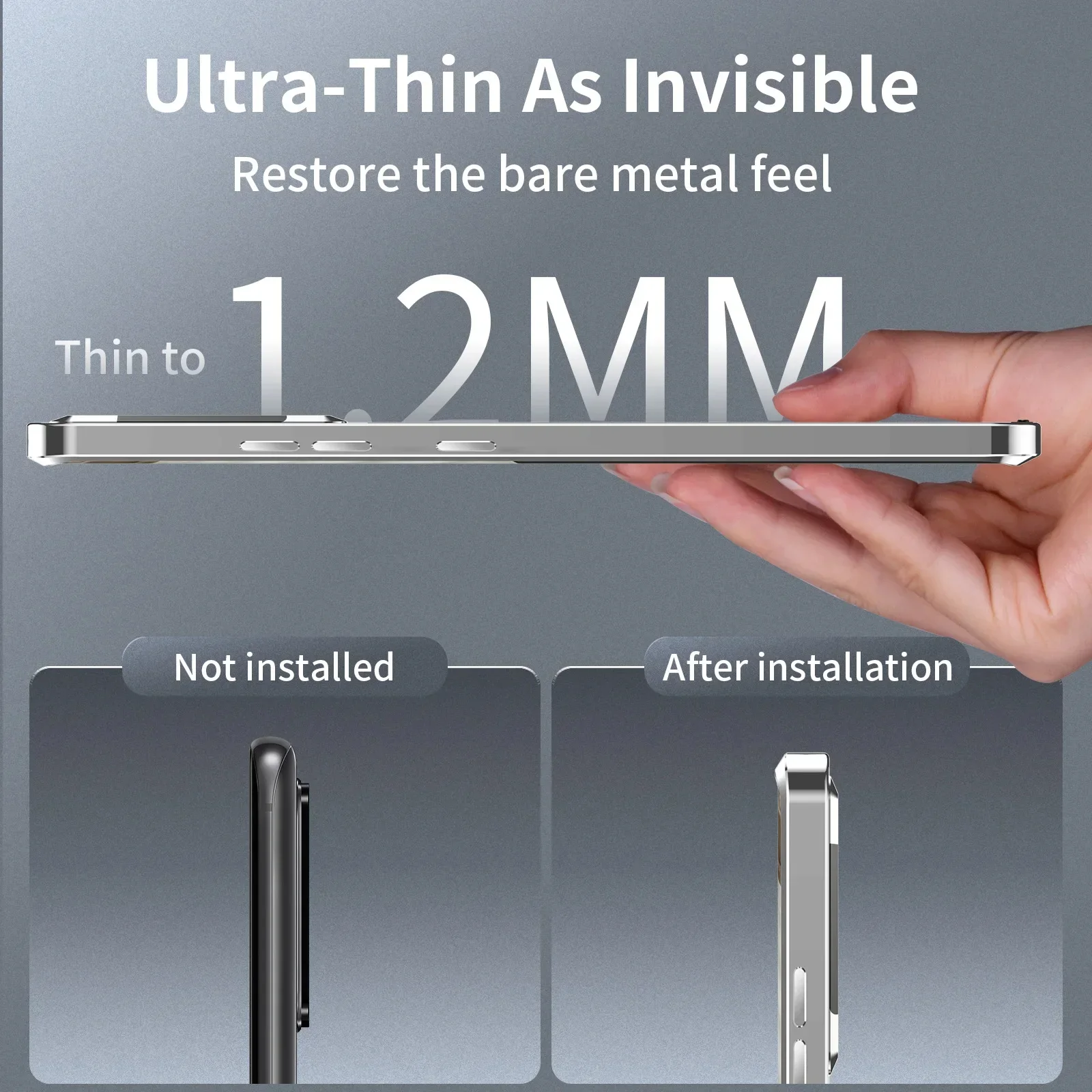 Luxury Ultra-Thin Magsafe Matte Metal Frame Case - Samsung - Image 27