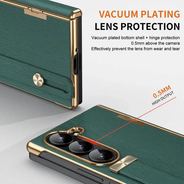 Luxury Wristband Business Leather Case - Samsung - Image 6