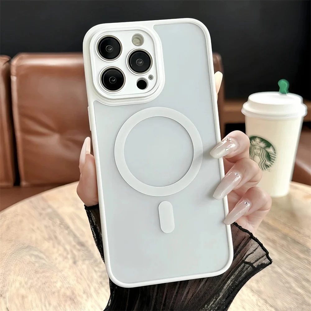 iPhone 15 Series Magnetic Matte Translucent Magsafe Case - Image 11