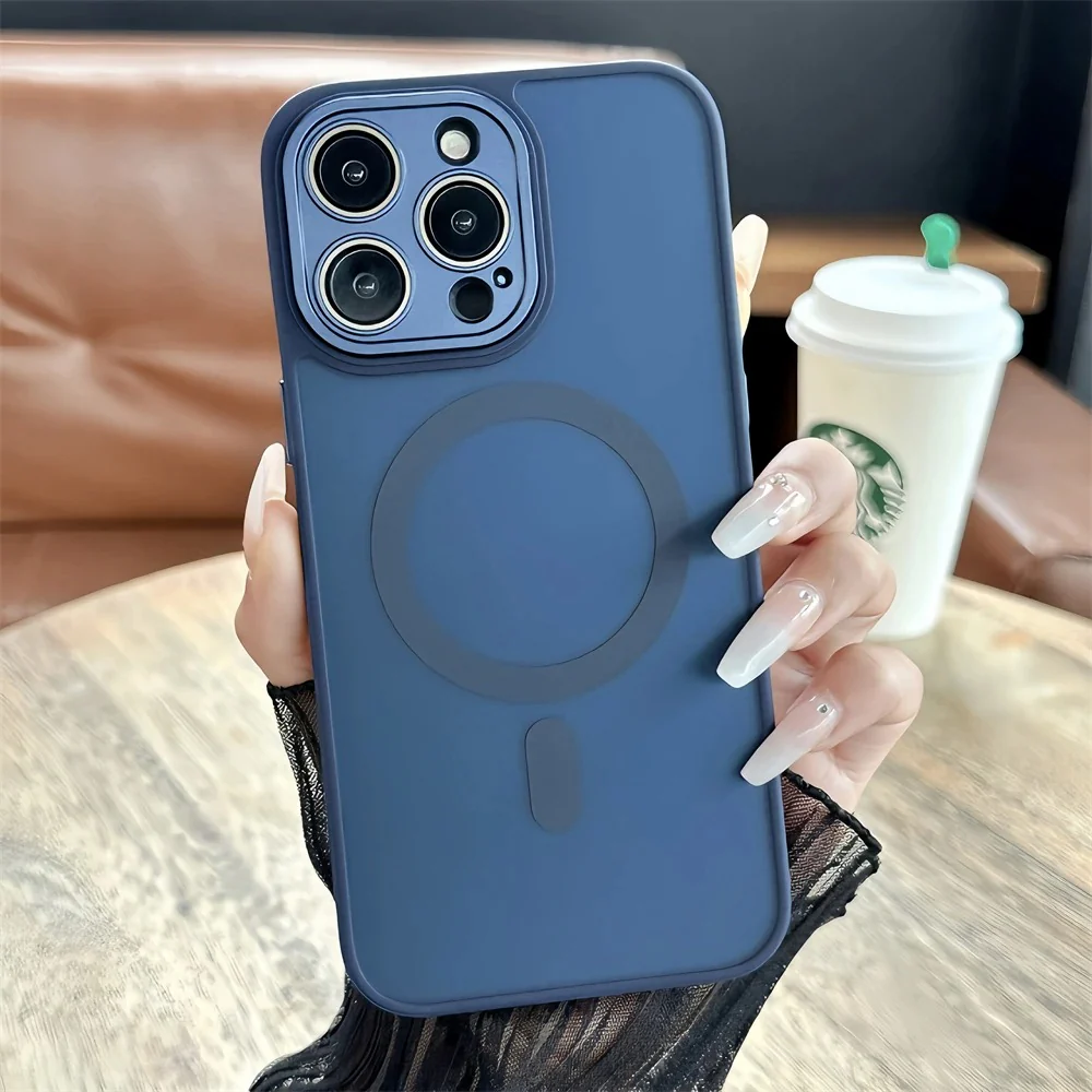 iPhone 15 Series Magnetic Matte Translucent Magsafe Case - Image 12