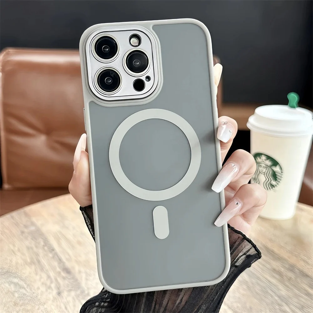 iPhone 15 Series Magnetic Matte Translucent Magsafe Case - Image 14