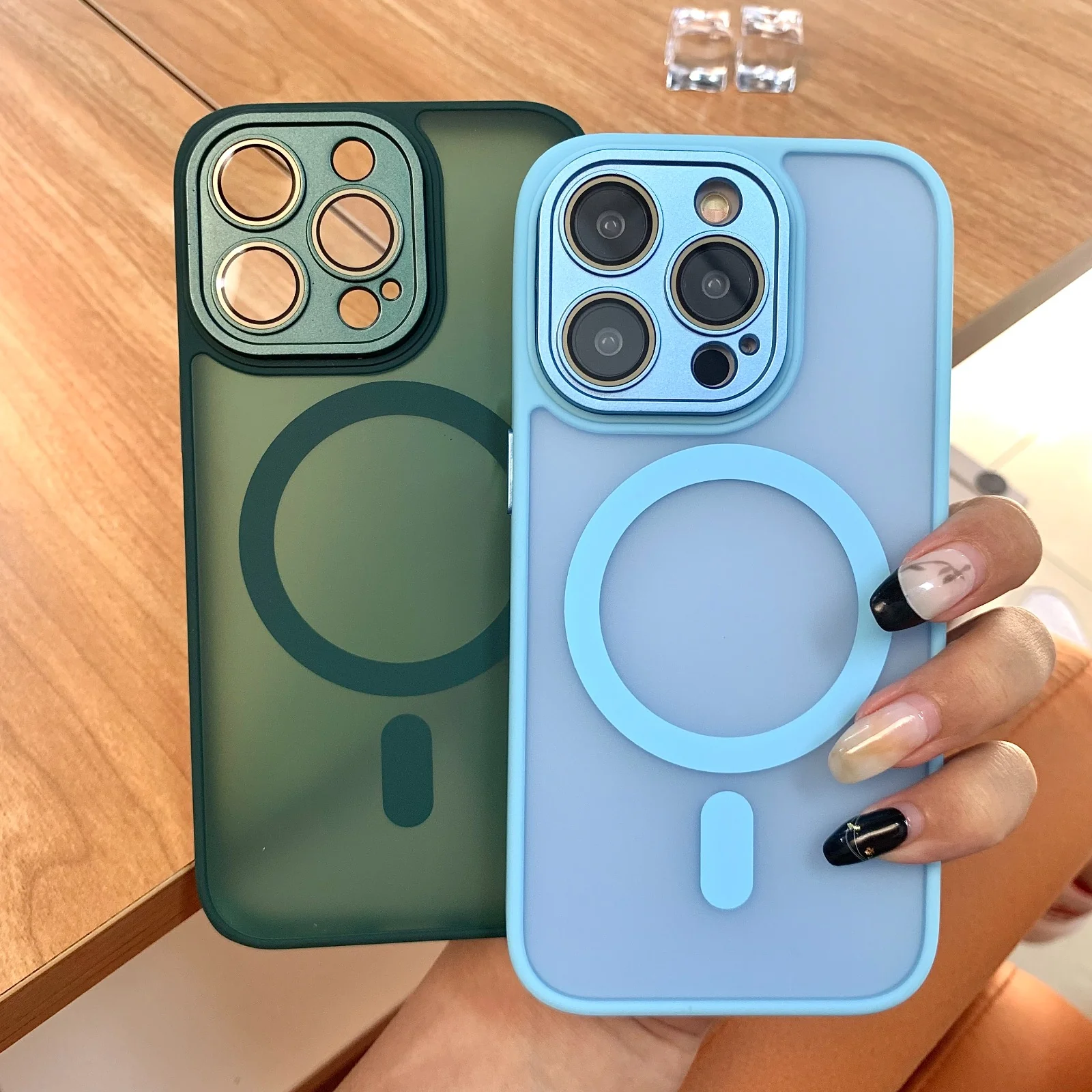 iPhone 15 Series Magnetic Matte Translucent Magsafe Case - Image 4