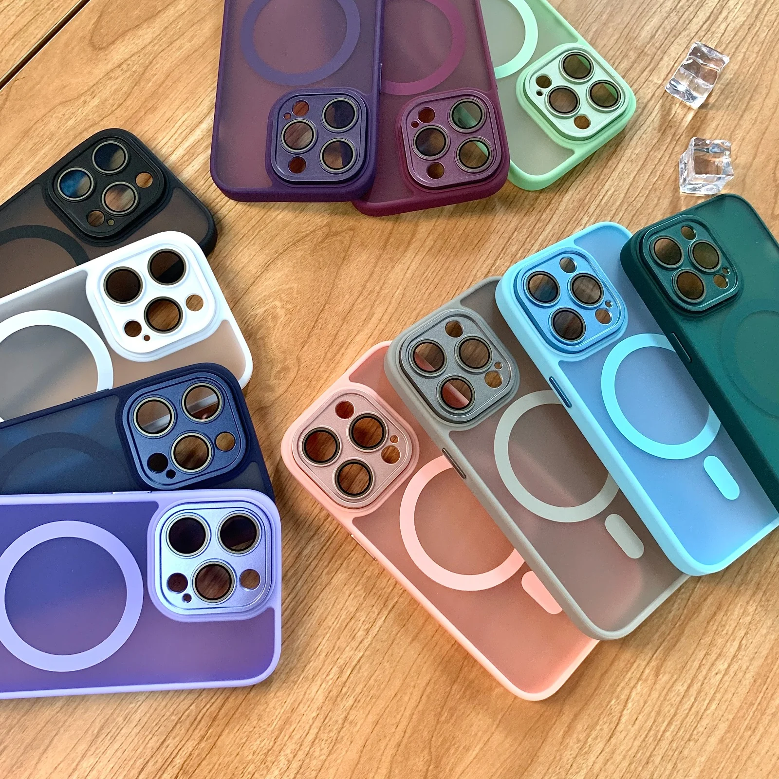 iPhone 15 Series Magnetic Matte Translucent Magsafe Case - Image 8