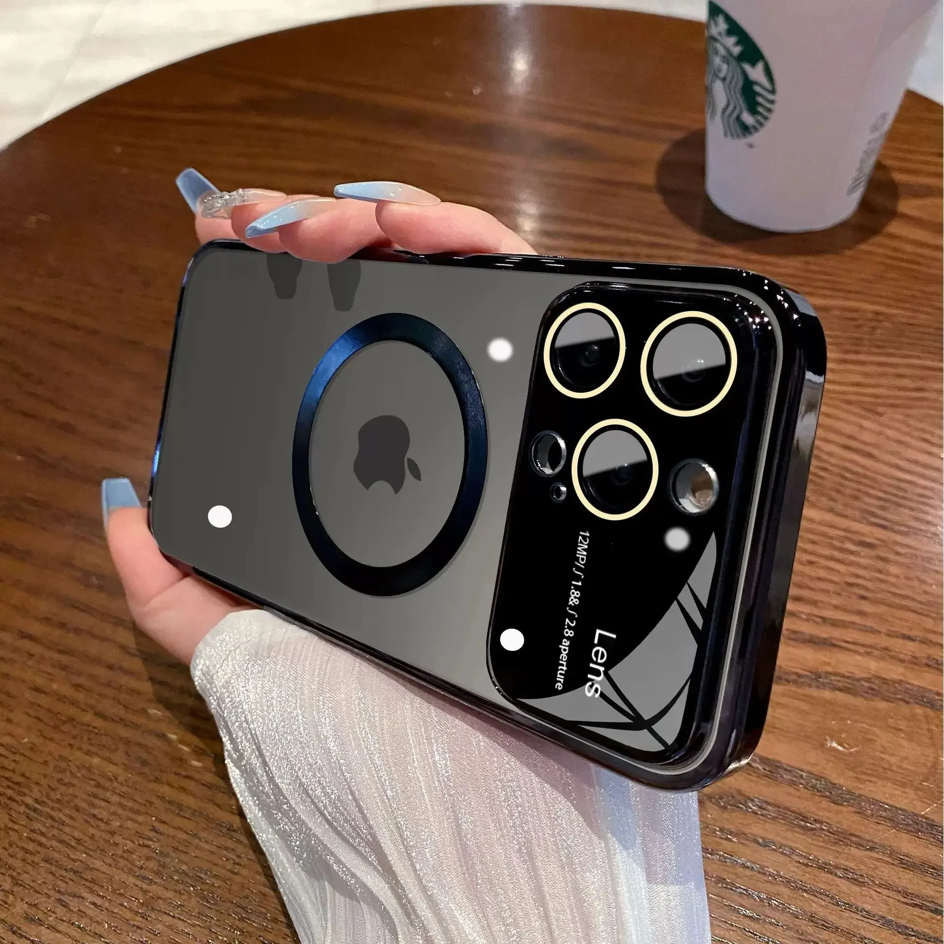 Magnetic Plating Acrylic MagSafe Case - iPhone - Image 10