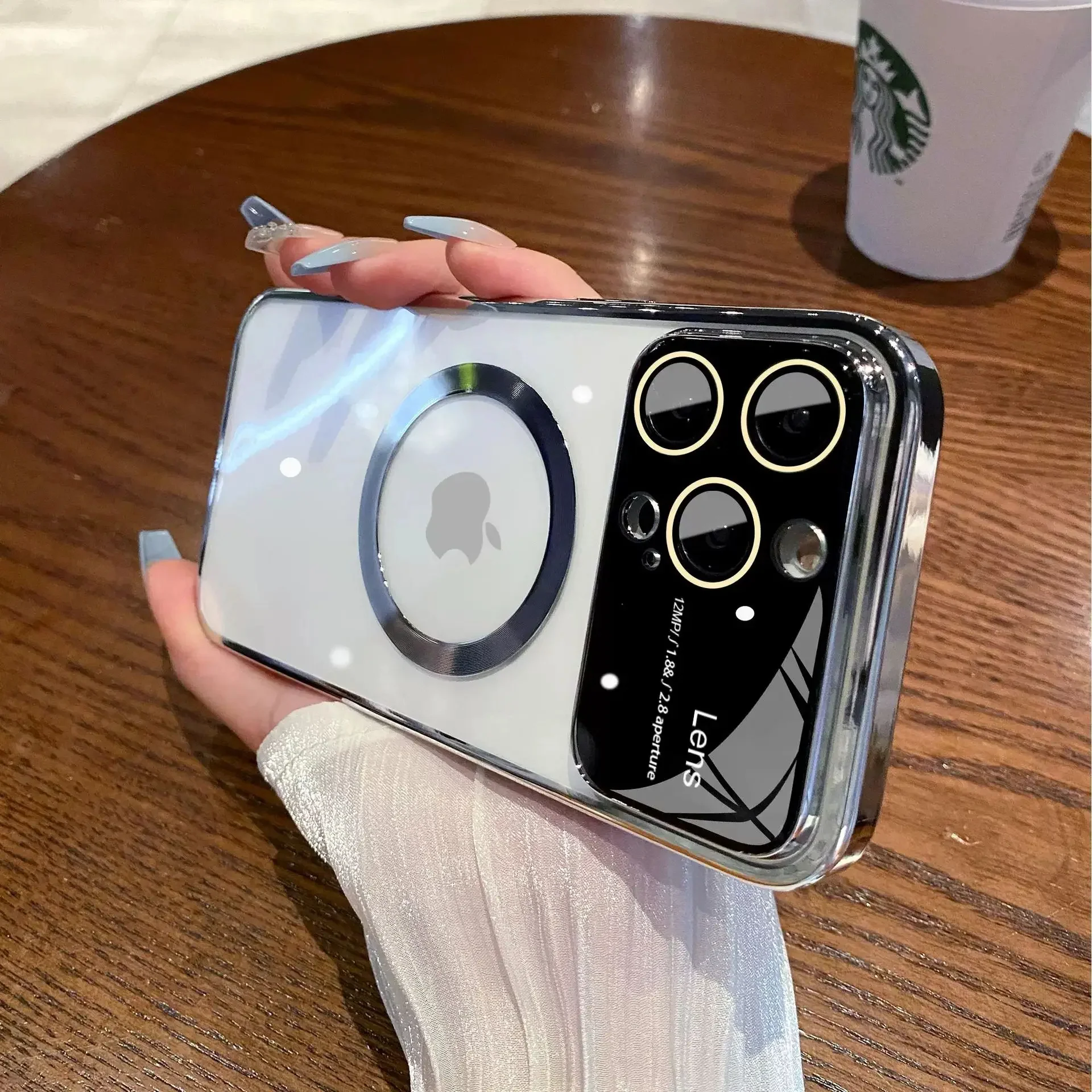 Magnetic Plating Acrylic MagSafe Case - iPhone - Image 11