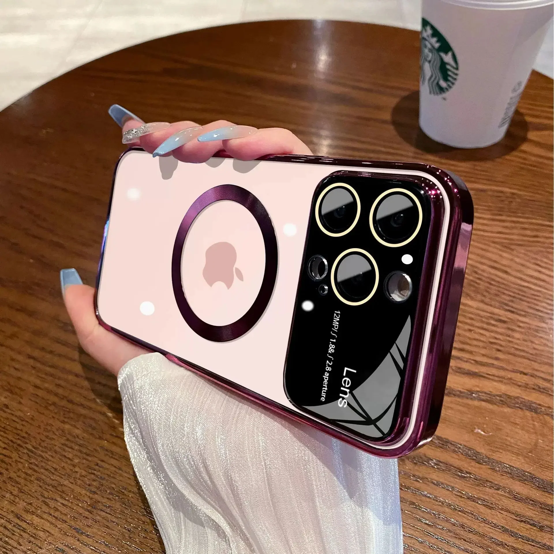 Magnetic Plating Acrylic MagSafe Case - iPhone - Image 5