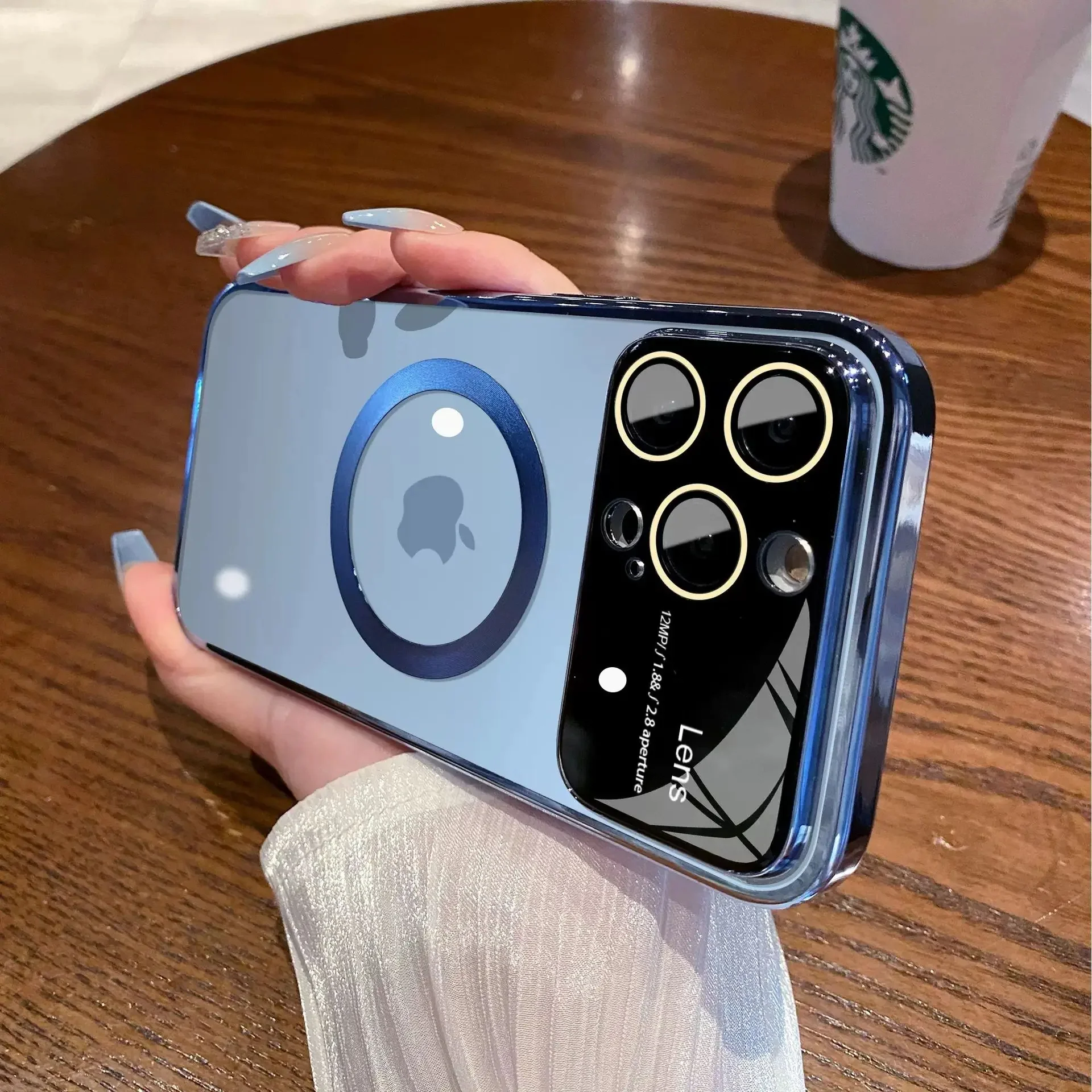 Magnetic Plating Acrylic MagSafe Case - iPhone - Image 6