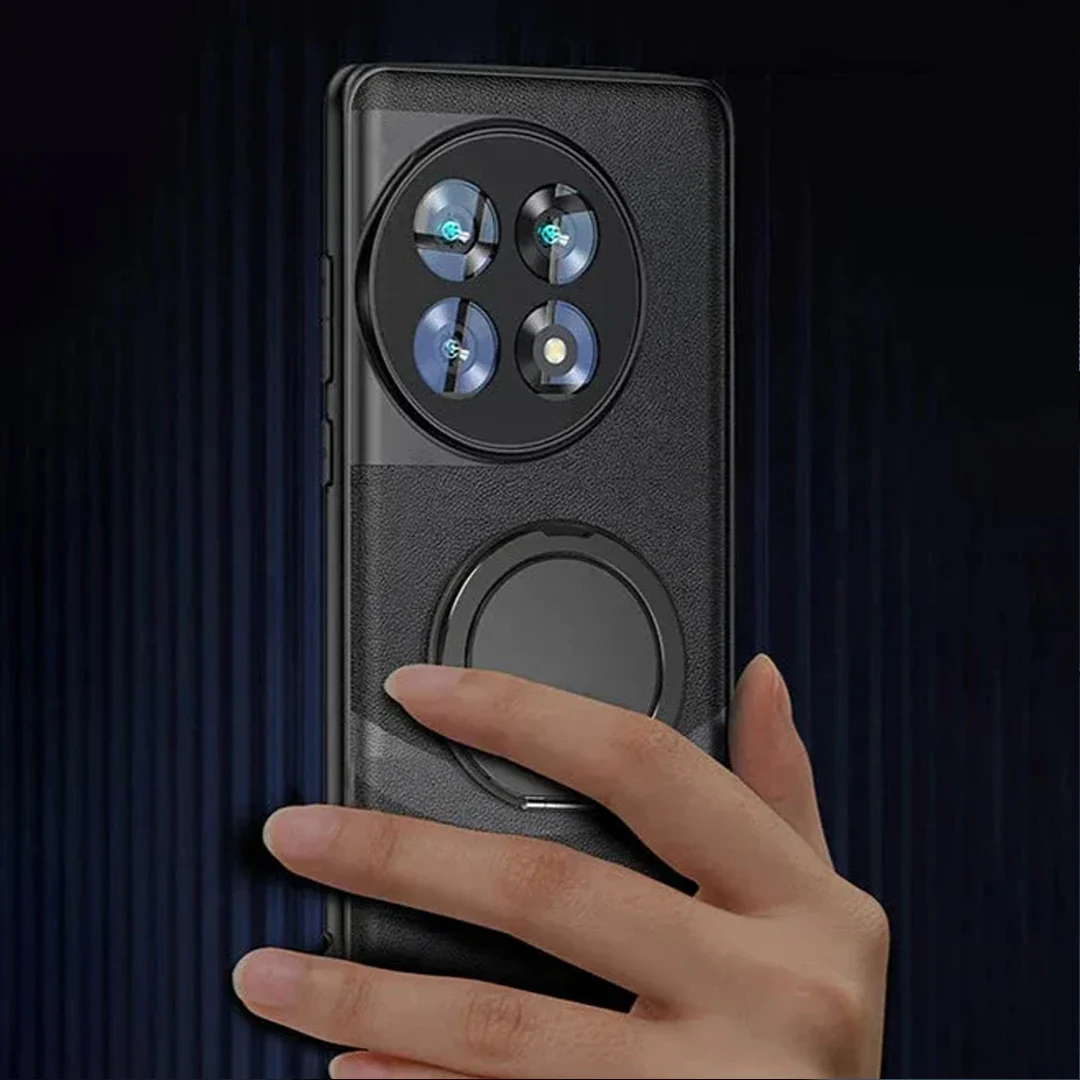 Magnetic Ring Contrast Leather Case - OnePlus - Image 3