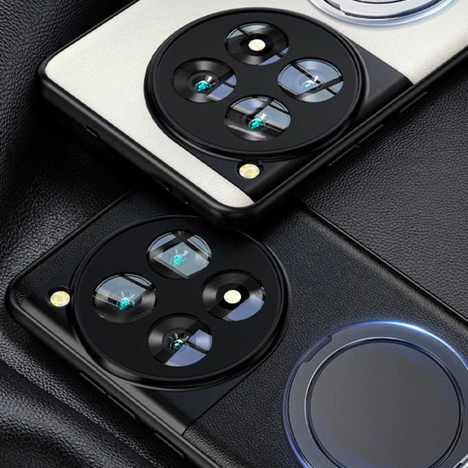 Magnetic Ring Contrast Leather Case - OnePlus - Image 8