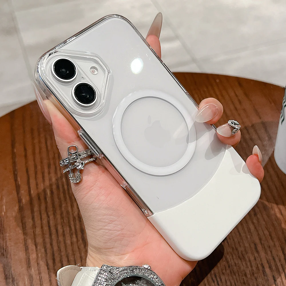 Magnetic Splicing Contrast Transparent Case - iPhone - Image 7
