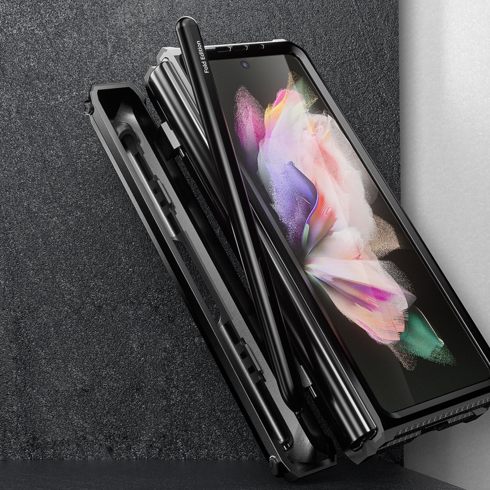 Matrix Hinge Shield Kickstand Case With Pen Slot - Samsung - Image 11