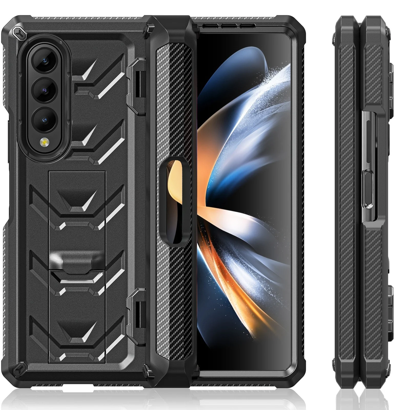Matrix Hinge Shield Kickstand Case With Pen Slot - Samsung - Image 12