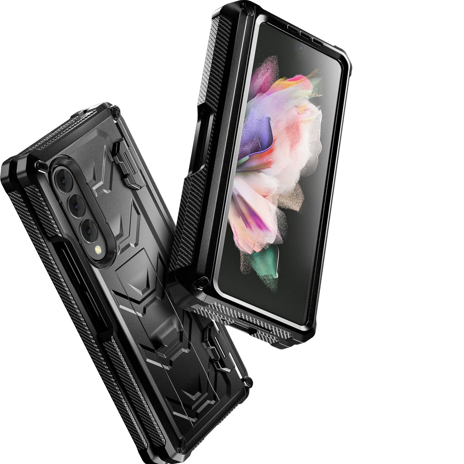 Matrix Hinge Shield Kickstand Case With Pen Slot - Samsung - Image 4