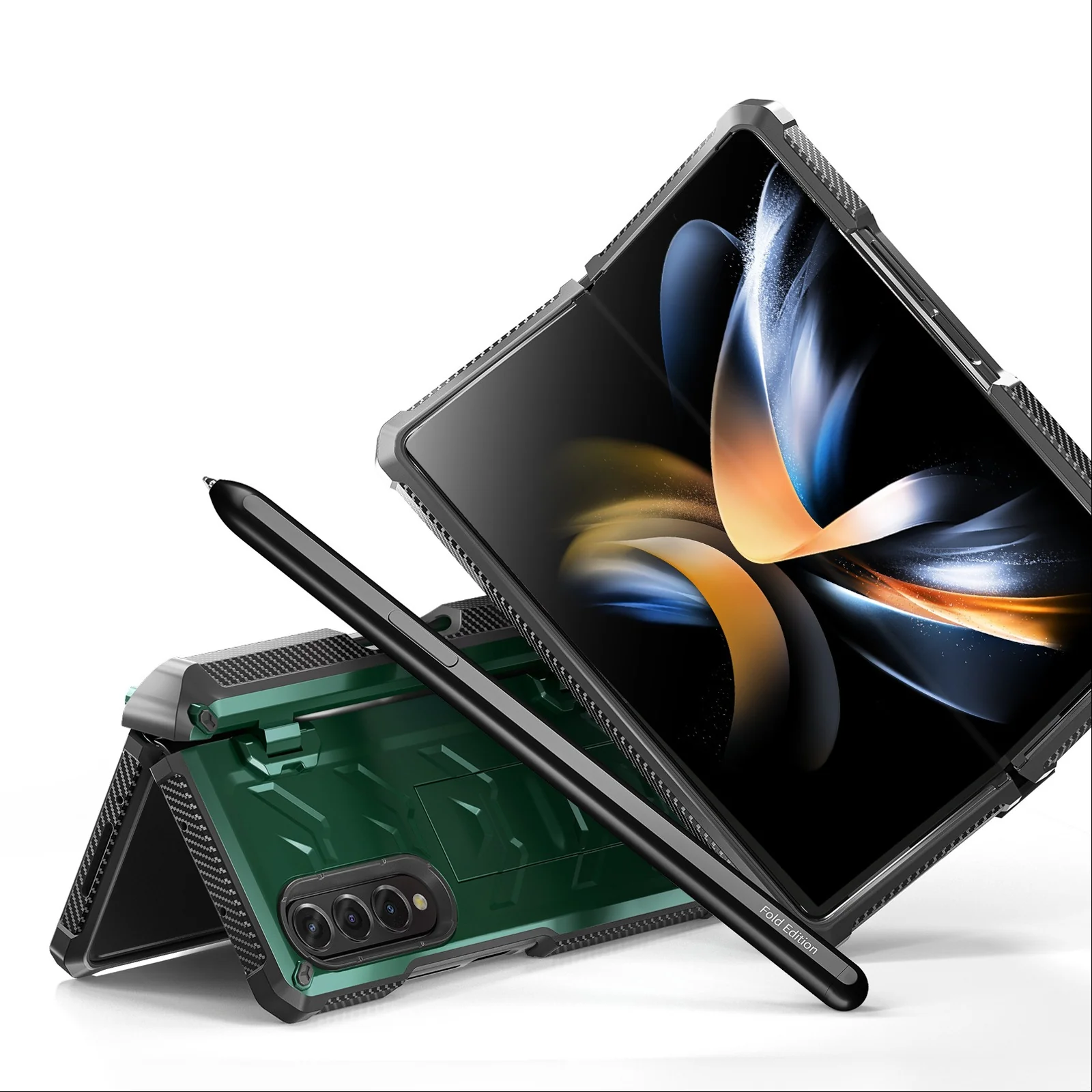 Matrix Hinge Shield Kickstand Case With Pen Slot - Samsung - Image 6