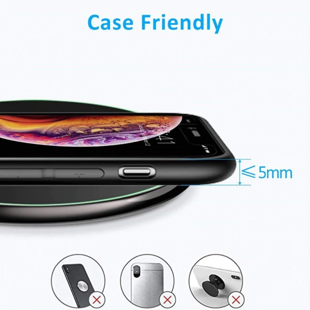MC ® Sleek Design Qi Fast Wireless Charging Pad - Image 5