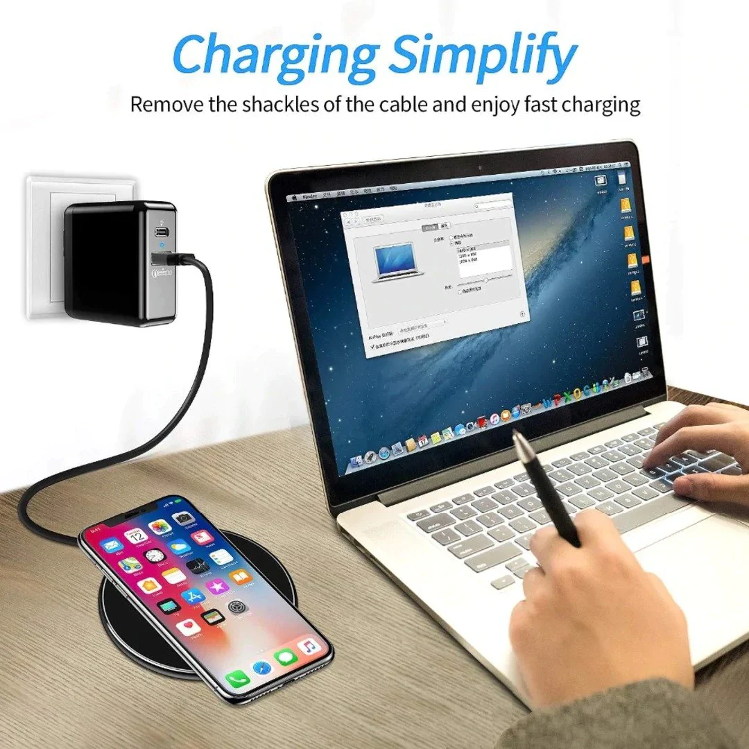 MC ® Sleek Design Qi Fast Wireless Charging Pad - Image 9
