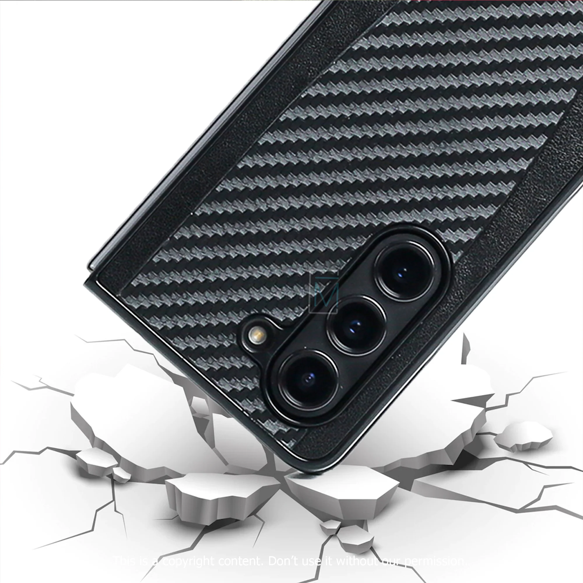 Mercedes Benz ® Galaxy Z Fold5 Carbon Fiber Hybrid Case - Image 16
