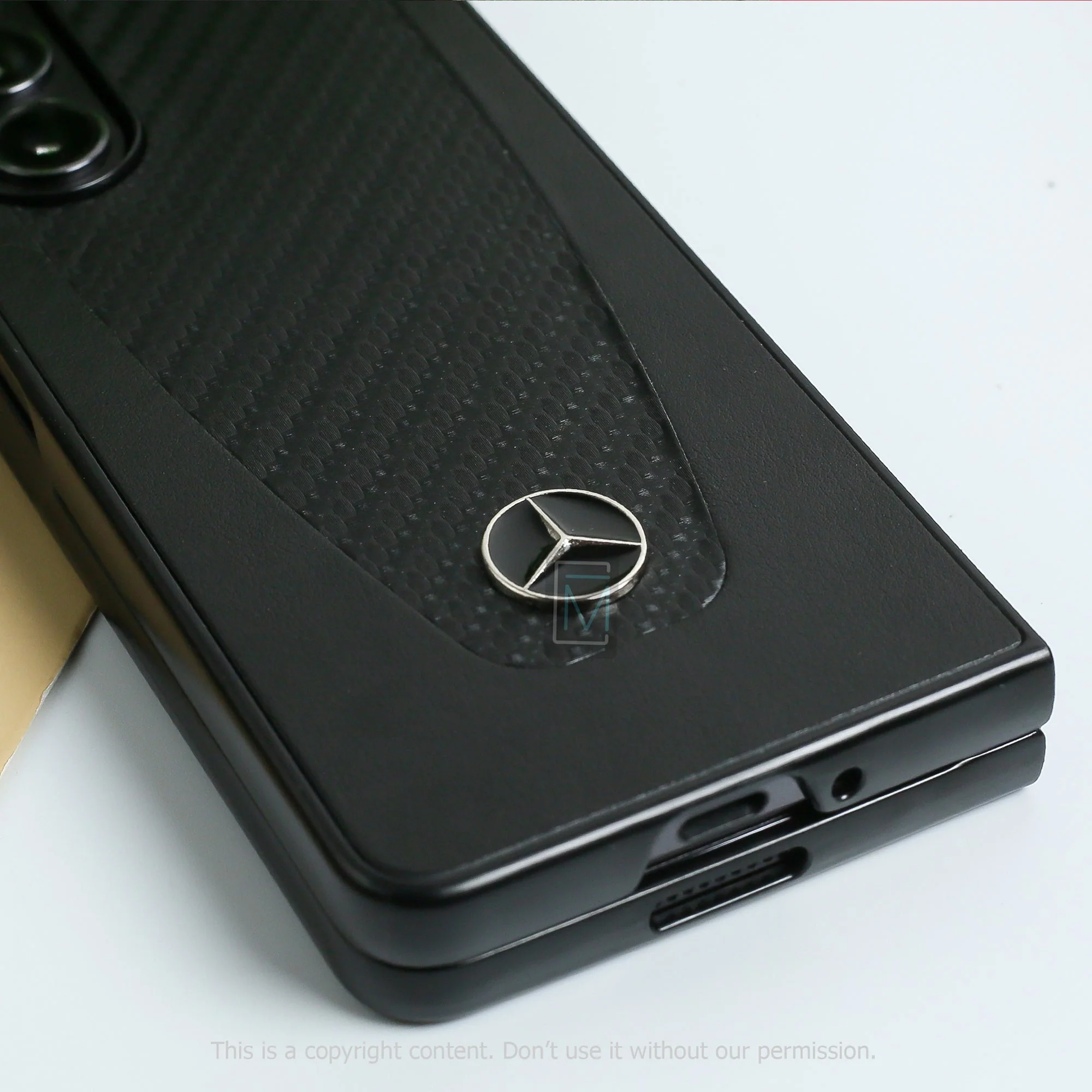 Mercedes Benz ® Galaxy Z Fold5 Carbon Fiber Hybrid Case - Image 4