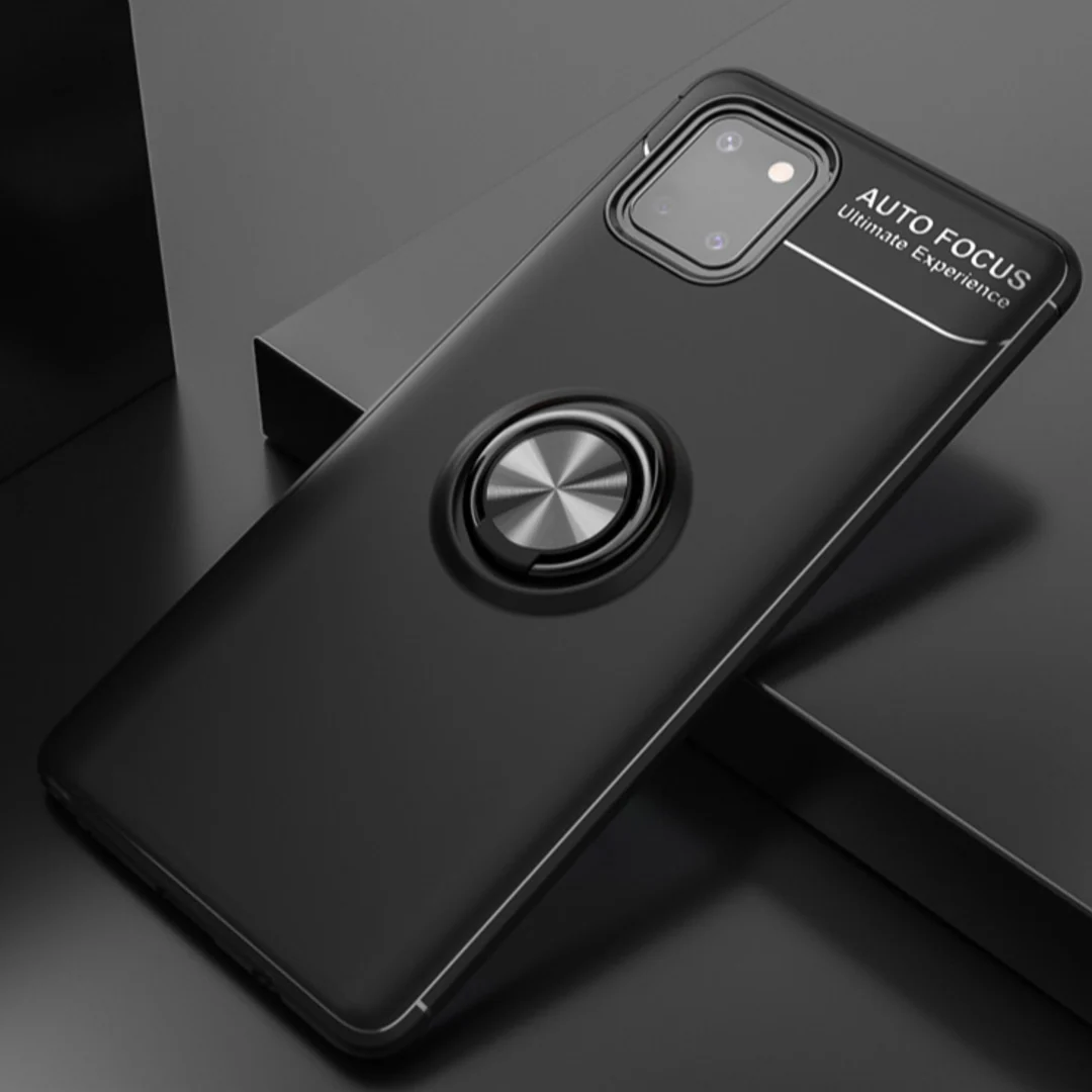 Metallic Finger Ring Holder Matte Case - Samsung - Image 4