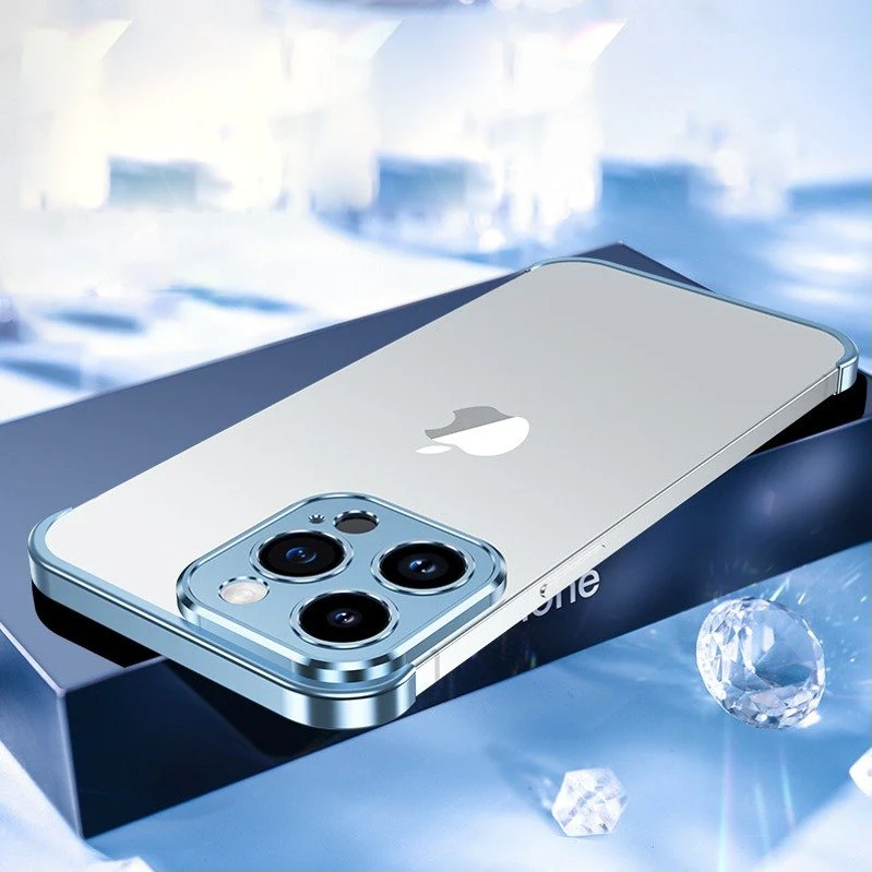 Metallic Rim Shockproof Frame Case - iPhone - Image 2
