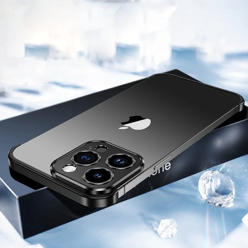 Metallic Rim Shockproof Frame Case - iPhone - Image 3