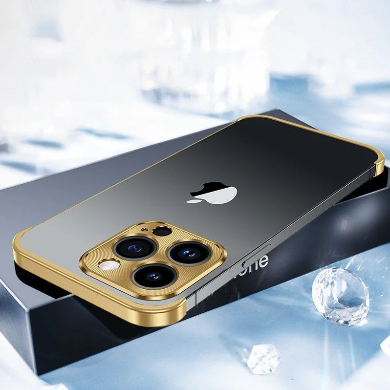 Metallic Rim Shockproof Frame Case - iPhone - Image 4