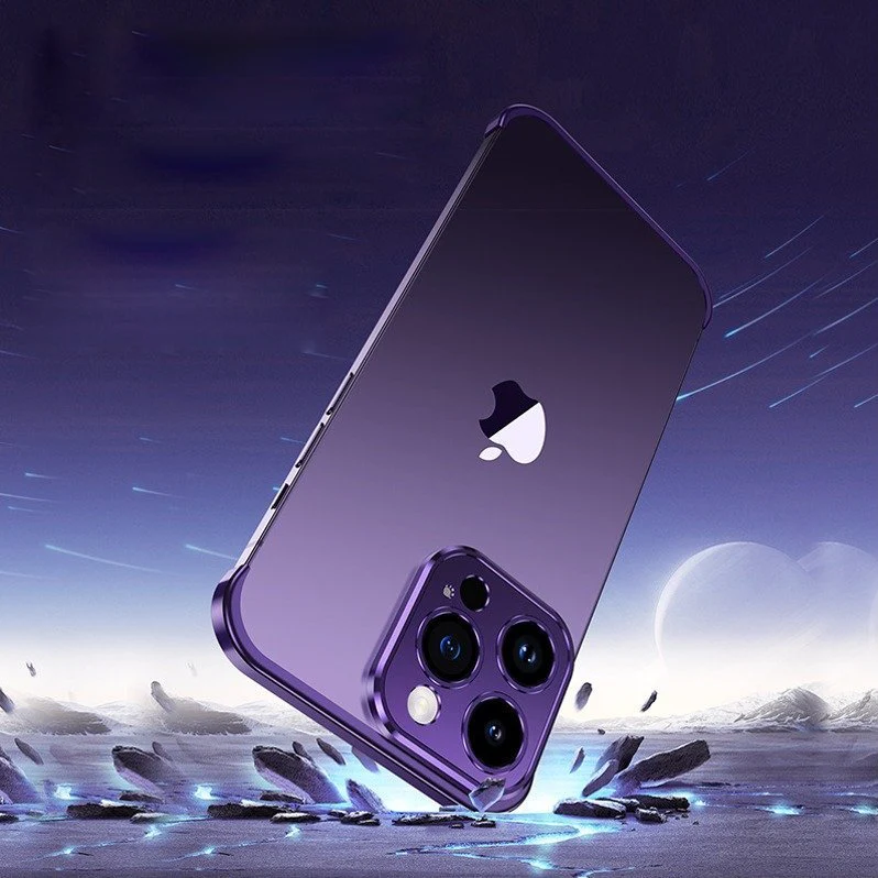Metallic Rim Shockproof Frame Case - iPhone - Image 5