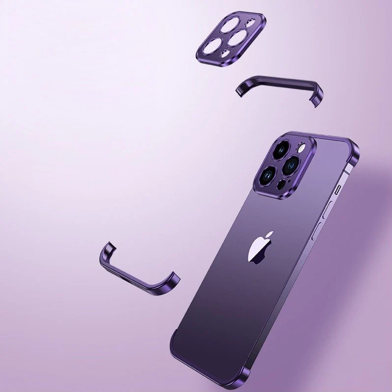 Metallic Rim Shockproof Frame Case - iPhone - Image 7