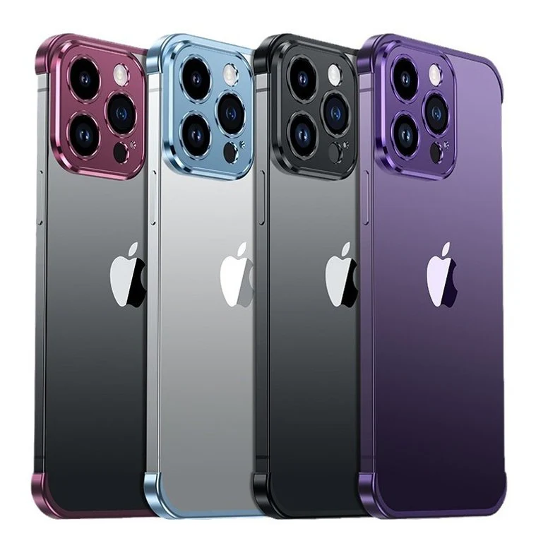 Metallic Rim Shockproof Frame Case - iPhone - Image 8