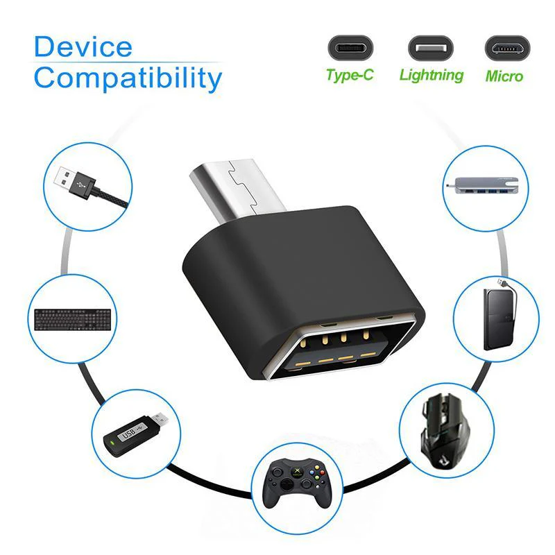 Micro USB On-The-Go OTG Adapter - Image 3