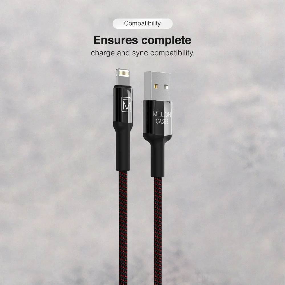 Million Cases Auto Disconnect Fast Charging Braided Lightning Cable - Image 11