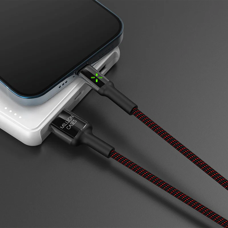 Million Cases Auto Disconnect Fast Charging Braided Lightning Cable - Image 7