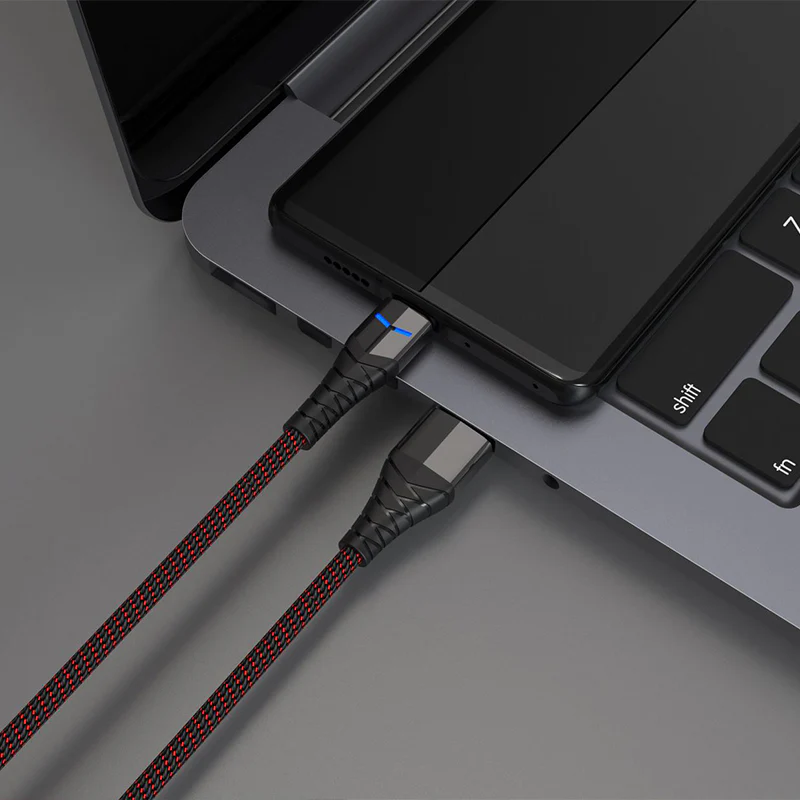 Million Cases Auto Disconnect Fast Charging Braided Type-C Cable - Image 3