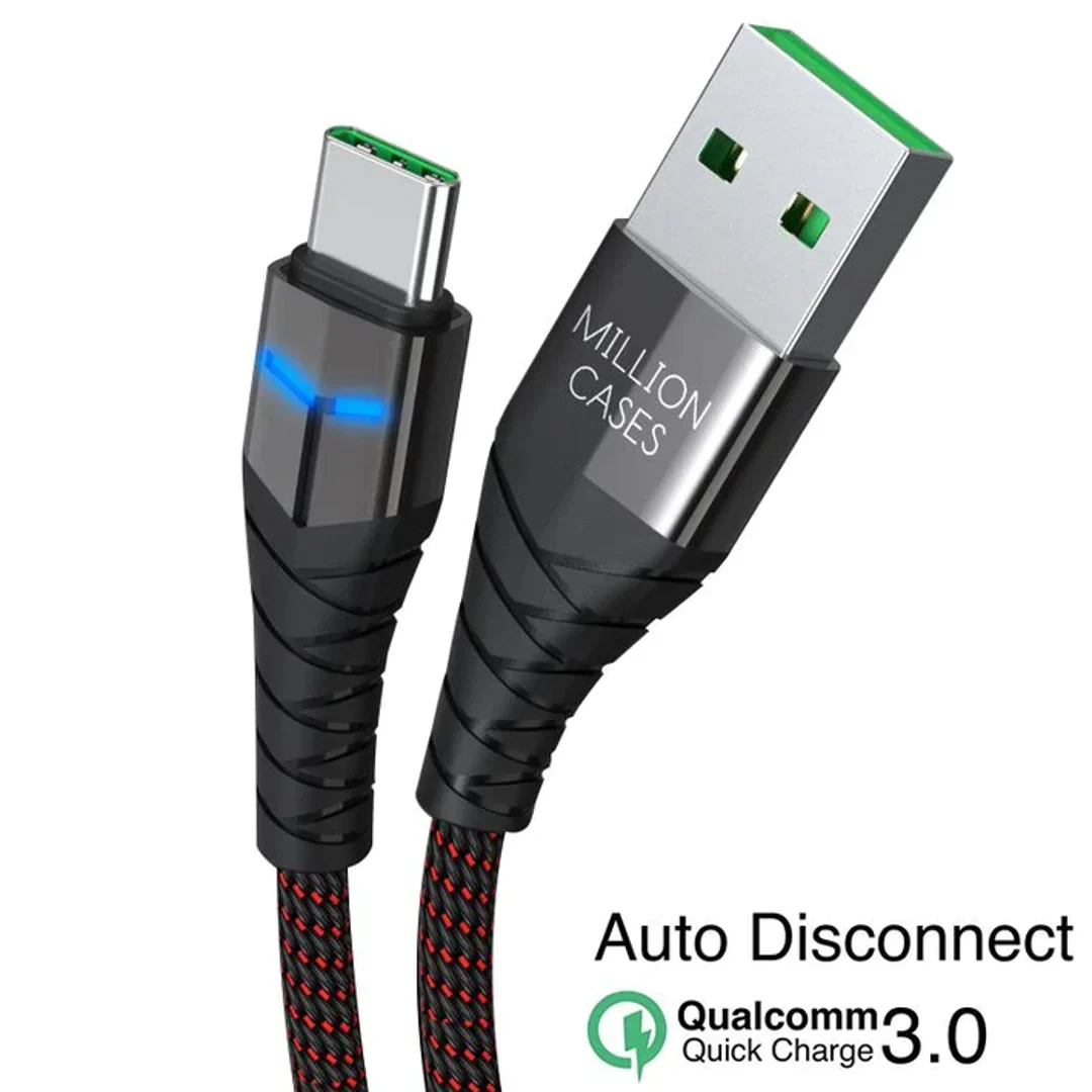 Million Cases - Auto Disconnect Quick Charging Smart Type-C Cable - Image 3