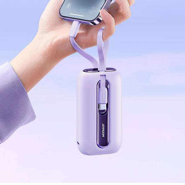 Mini Compact 22.5W 10000mAh Power Bank with Dual Cables - Image 4